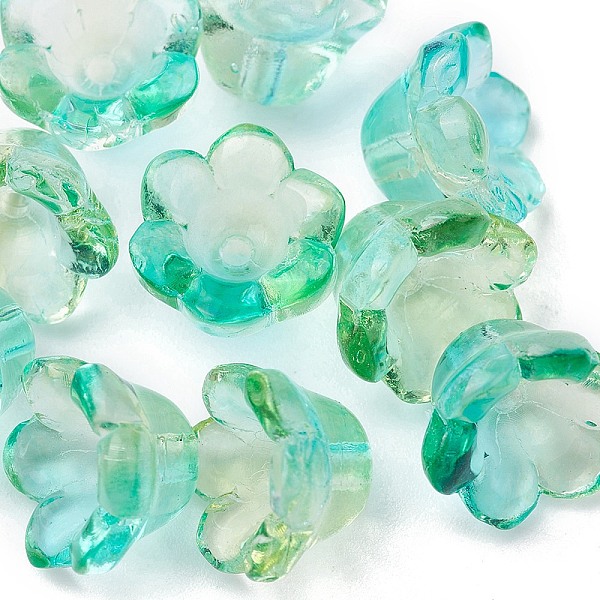 PandaHall Transparent Glass Beads, Flower, Pale Turquoise, 11~12x7.5~8mm, Hole: 1.4mm Glass Flower
PandaHall Transparent Glass Beads, Flower, Pale Turquoise, 11~12x7.5~8mm, Hole: 1.4mm Glass Flower