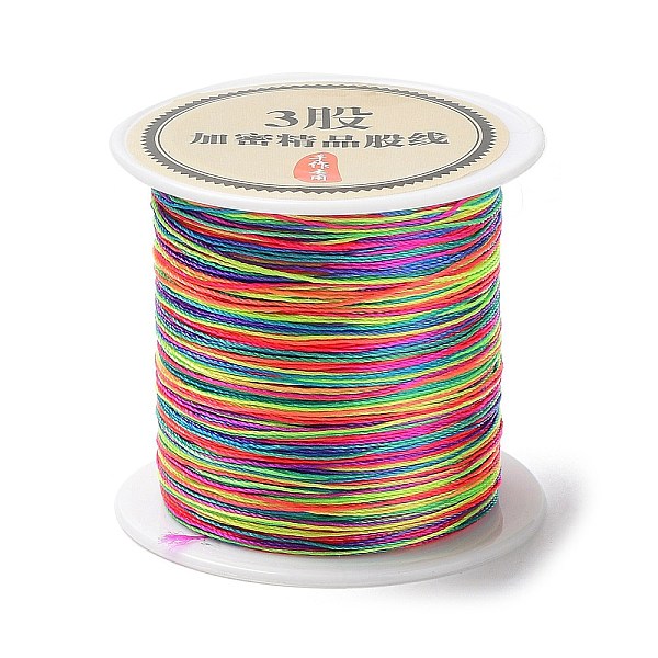 PandaHall 3-Ply Segment Dyed Round Nylon Thread, with Spool, Colorful, 0.2mm, about 109.36 Yards(100m)/Roll Nylon Multicolor
PandaHall 3-Ply Segment Dyed Round Nylon Thread, with Spool, Colorful, 0.2mm, about 109.36 Yards(100m)/Roll Nylon Multicolor