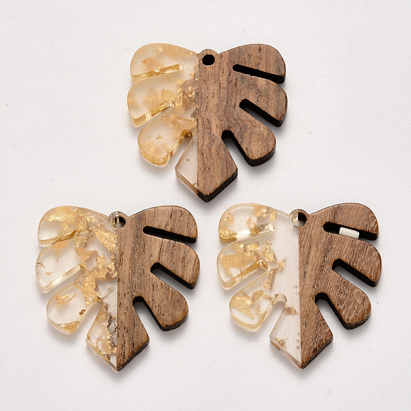 PandaHall Transparent Resin & Walnut Wood Pendants, Tropical Leaf Charms, with Gold Foil, Waxed, Monstera Leaf, Gold, 30x28x3.5mm, Hole: 2mm...
PandaHall Transparent Resin & Walnut Wood Pendants, Tropical Leaf Charms, with Gold Foil, Waxed, Monstera Leaf, Gold, 30x28x3.5mm, Hole: 2mm...
