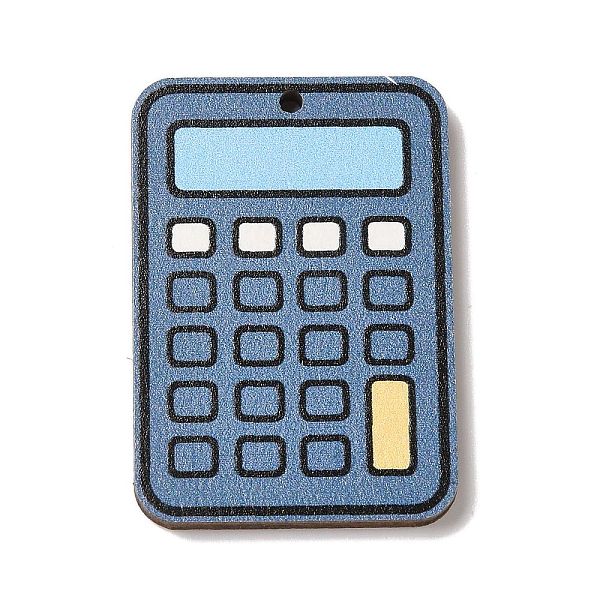 PandaHall Color Printing Wood Pendants, Stationery, Calculator, 35x25x2.5mm, Hole: 1.5mm Wood Others
PandaHall Color Printing Wood Pendants, Stationery, Calculator, 35x25x2.5mm, Hole: 1.5mm Wood Others