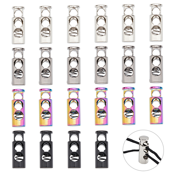 PandaHall ARRICRAFT 32Pcs 4 Colors Alloy Spring Cord Locks, 2-Hole, Mixed Color, 25x8.5mm, Hole: 5mm, 8pcs/color Alloy
PandaHall ARRICRAFT 32Pcs 4 Colors Alloy Spring Cord Locks, 2-Hole, Mixed Color, 25x8.5mm, Hole: 5mm, 8pcs/color Alloy