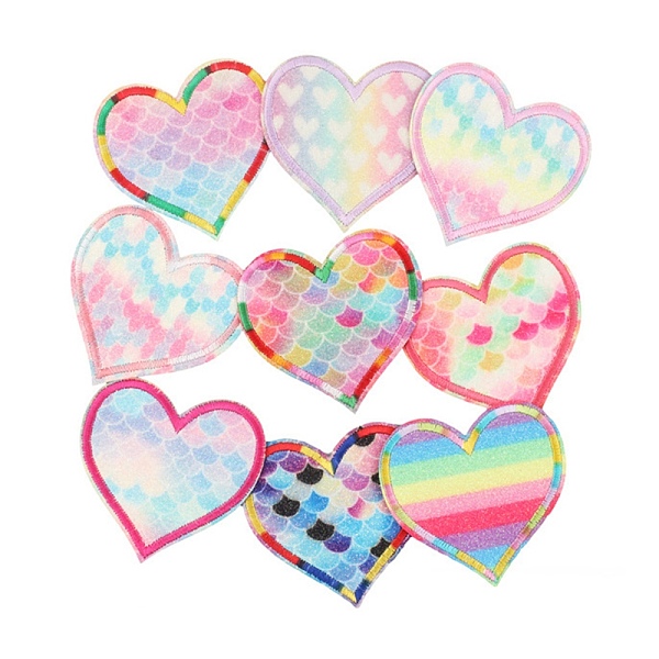 PandaHall Cloth Computerized Embroidery Cloth Iron On/Sew On Patches, Costume Accessories, Appliques, Heart, Colorful, 63x66x1mm, 9pcs/set..., Red
PandaHall Cloth Computerized Embroidery Cloth Iron On/Sew On Patches, Costume Accessories, Appliques, Heart, Colorful, 63x66x1mm, 9pcs/set..., Red