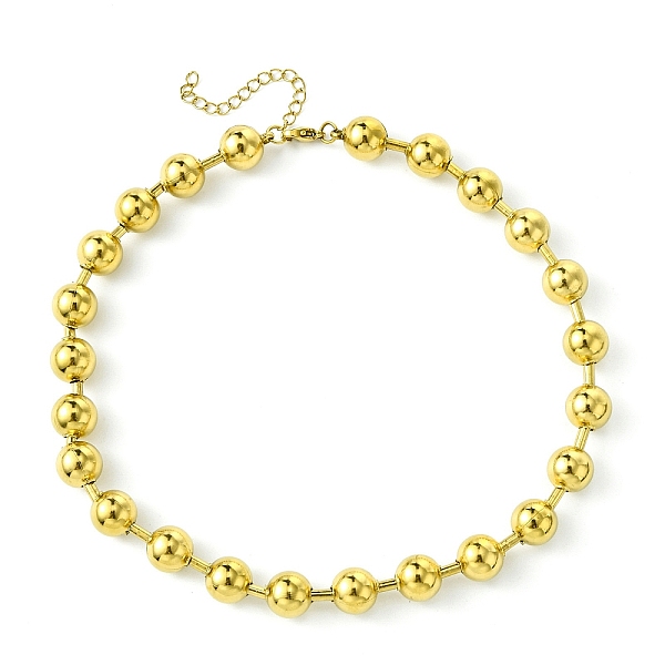 PandaHall Ion Plating(IP) 304 Stainless Steel Bead Necklaces for Men Women, Golden, 14.33 inch(36.4cm) 304 Stainless Steel
PandaHall Ion Plating(IP) 304 Stainless Steel Bead Necklaces for Men Women, Golden, 14.33 inch(36.4cm) 304 Stainless Steel