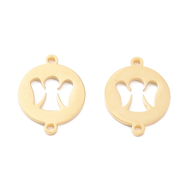PandaHall Vacuum Plating 201 Stainless Steel Links Connectors, Flat Round with Angle, Hollow, Golden, 21x16x1.4mm, Hole: 1.5mm 201 Stainless...
PandaHall Vacuum Plating 201 Stainless Steel Links Connectors, Flat Round with Angle, Hollow, Golden, 21x16x1.4mm, Hole: 1.5mm 201 Stainless...