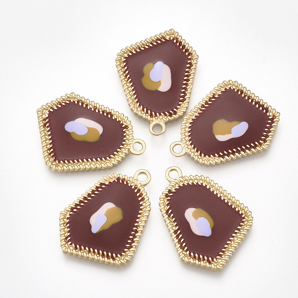 PandaHall Smooth Surface Alloy Enamel Pendants, Polygon, Matte Gold Color, Dark Red, 31x22.5x2mm, Hole: 2mm Alloy+Enamel Polygon
PandaHall Smooth Surface Alloy Enamel Pendants, Polygon, Matte Gold Color, Dark Red, 31x22.5x2mm, Hole: 2mm Alloy+Enamel Polygon
