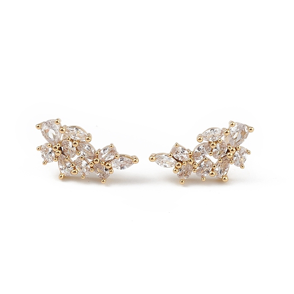 PandaHall Clear Cubic Zirconia Flower Stud Earrings, Brass Jewelry for Women, Long-Lasting Plated, Lead Free & Cadmium Free, Real 18K Gold...
PandaHall Clear Cubic Zirconia Flower Stud Earrings, Brass Jewelry for Women, Long-Lasting Plated, Lead Free & Cadmium Free, Real 18K Gold...