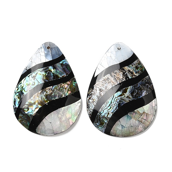 PandaHall Natural Freshwater Shell & Black Lip Shell & Paua Shell Big Pendants, Teardop Charms, 50.5~51x36~38x7.5~8mm, Hole: 1.6mm Mixed...
PandaHall Natural Freshwater Shell & Black Lip Shell & Paua Shell Big Pendants, Teardop Charms, 50.5~51x36~38x7.5~8mm, Hole: 1.6mm Mixed...