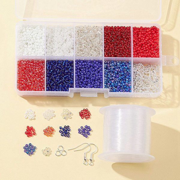 PandaHall DIY Independence Day Earring Making Kit, Including Glass Seed Beads, Brass Crimp Beads & Jump Rings, Iron Earring Hooks, Mixed..., Multicolor
PandaHall DIY Independence Day Earring Making Kit, Including Glass Seed Beads, Brass Crimp Beads & Jump Rings, Iron Earring Hooks, Mixed..., Multicolor