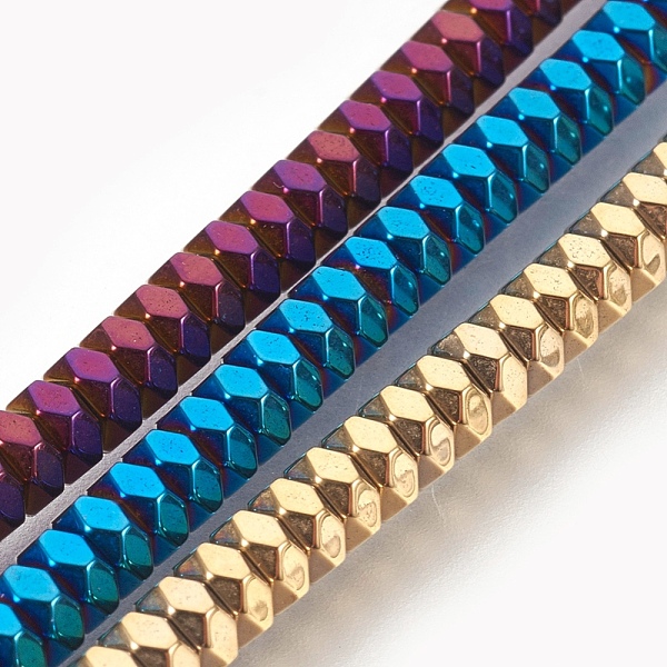 PandaHall Electroplated Non-magnetic Synthetic Hematite Bead Strand, Heishi Beads, Flat Round/Disc, Faceted, Mixed Color, 4x2mm, Hole: 0.7mm...
PandaHall Electroplated Non-magnetic Synthetic Hematite Bead Strand, Heishi Beads, Flat Round/Disc, Faceted, Mixed Color, 4x2mm, Hole: 0.7mm...