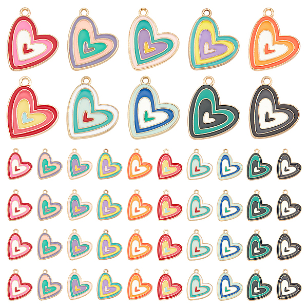 PandaHall ARRICRAFT 40Pcs 10 Styles Alloy Enamel Pendants, Heart, Light Gold, Mixed Color, 20x17.5x1.5mm, Hole: 1.8mm, 4pcs/style..., Multicolor
PandaHall ARRICRAFT 40Pcs 10 Styles Alloy Enamel Pendants, Heart, Light Gold, Mixed Color, 20x17.5x1.5mm, Hole: 1.8mm, 4pcs/style..., Multicolor