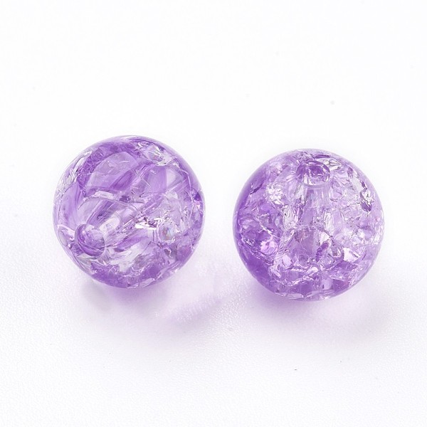 PandaHall Transparent Crackle Acrylic Beads, Round, Blue Violet, 7.5~8x7mm, Hole: 1.8mm, about 1900pcs/500g Acrylic Round Purple
PandaHall Transparent Crackle Acrylic Beads, Round, Blue Violet, 7.5~8x7mm, Hole: 1.8mm, about 1900pcs/500g Acrylic Round Purple
