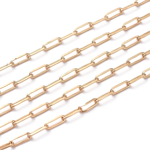 PandaHall 3.28 Feet Soldered Brass Paperclip Chains, Drawn Elongated Cable Chains, Long-Lasting Plated, Real 18K Gold Plated, 6x2.5x0.6mm...
PandaHall 3.28 Feet Soldered Brass Paperclip Chains, Drawn Elongated Cable Chains, Long-Lasting Plated, Real 18K Gold Plated, 6x2.5x0.6mm...