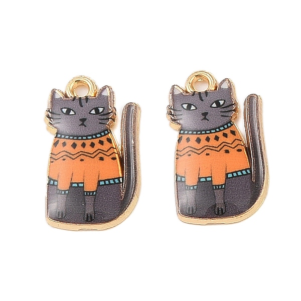 PandaHall Rack Plating Alloy Pendants, with Enamel, Golden, Cat Charm, Slate Gray, 20x11.5x2.5mm, Hole: 1.5mm Alloy+Enamel Cat Shape
PandaHall Rack Plating Alloy Pendants, with Enamel, Golden, Cat Charm, Slate Gray, 20x11.5x2.5mm, Hole: 1.5mm Alloy+Enamel Cat Shape