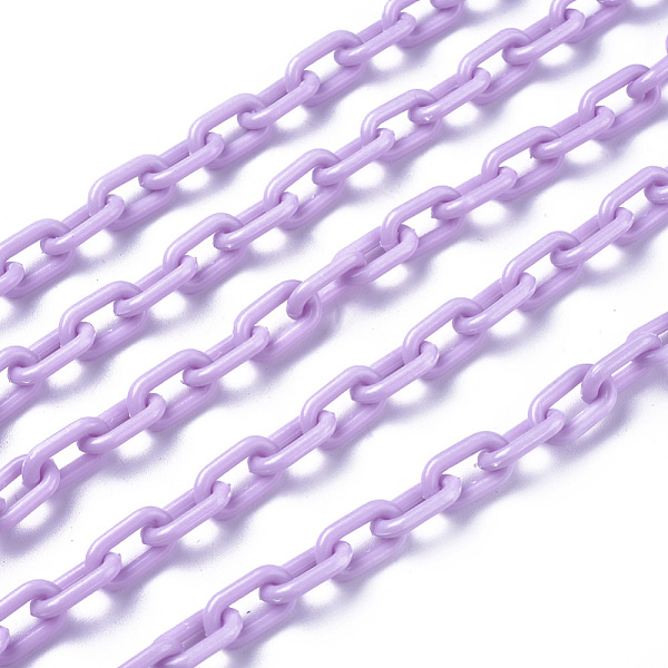 PandaHall ABS Plastic Cable Chains, Oval, Plum, 13.5~14x8x2mm, 14.9 inch~15.35 inch(38~39cm)/strand Plastic Purple
PandaHall ABS Plastic Cable Chains, Oval, Plum, 13.5~14x8x2mm, 14.9 inch~15.35 inch(38~39cm)/strand Plastic Purple