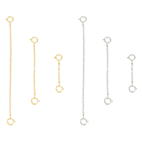 PandaHall PH 6pcs 925 Sterling Silver Necklace Extender 3 Sizes Golden/Silver Chain Extender Removable Necklace Extender Chain Necklace...
PandaHall PH 6pcs 925 Sterling Silver Necklace Extender 3 Sizes Golden/Silver Chain Extender Removable Necklace Extender Chain Necklace...
