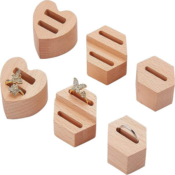 PandaHall OLYCRAFT 6 Pcs Wood Ring Display Stands Hexagon Heart Wood Jewelry Display Stand Ring Organizer Display Riser for Ring..., Multicolor
PandaHall OLYCRAFT 6 Pcs Wood Ring Display Stands Hexagon Heart Wood Jewelry Display Stand Ring Organizer Display Riser for Ring..., Multicolor