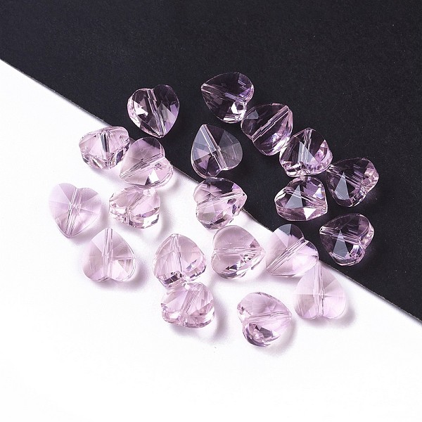 PandaHall Transparent Glass Beads, Faceted, Heart, Pink, 10x10x7mm, Hole: 1~1.2mm Glass Heart Pink
PandaHall Transparent Glass Beads, Faceted, Heart, Pink, 10x10x7mm, Hole: 1~1.2mm Glass Heart Pink