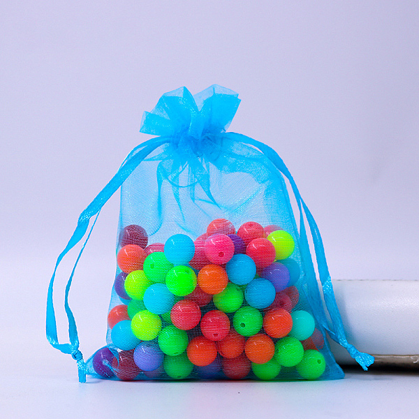 PandaHall Rectangle Organza Drawstring Bags, Deep Sky Blue, 12x9cm Organza Rectangle
PandaHall Rectangle Organza Drawstring Bags, Deep Sky Blue, 12x9cm Organza Rectangle