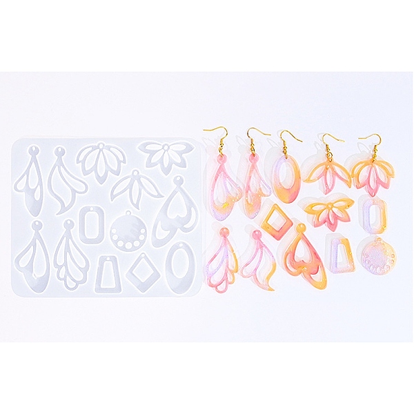 PandaHall Silicone Molds, Pendant Casting Molds, for UV Resin, Epoxy Resin Craft Making, White, 118x140x4.5mm, Hole: 2mm Silicone Mixed...
PandaHall Silicone Molds, Pendant Casting Molds, for UV Resin, Epoxy Resin Craft Making, White, 118x140x4.5mm, Hole: 2mm Silicone Mixed...