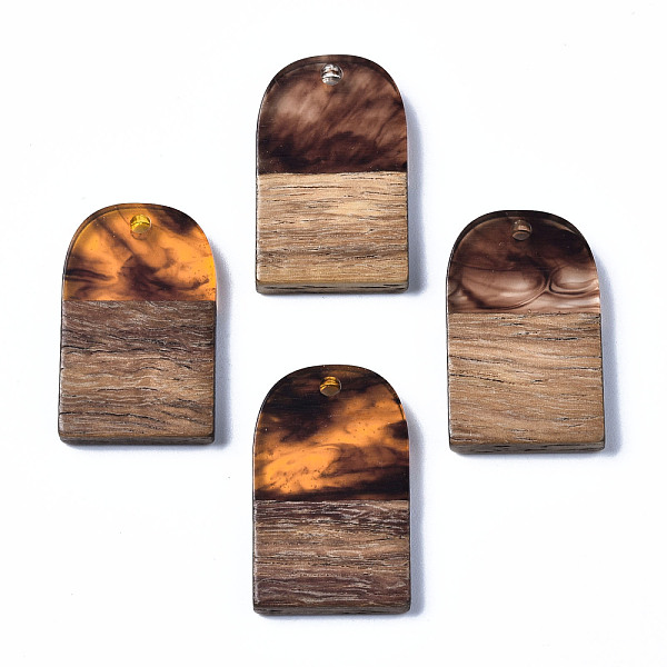 PandaHall Transparent Resin & Walnut Wood Pendants, Two Tone, Half Oval, Sienna, 26x16x3mm, Hole: 2mm Resin+Wood Others Brown
PandaHall Transparent Resin & Walnut Wood Pendants, Two Tone, Half Oval, Sienna, 26x16x3mm, Hole: 2mm Resin+Wood Others Brown