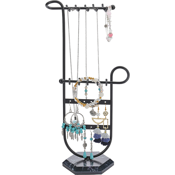 PandaHall SUNNYCLUE 1 Set Iron Storage Jewelry Rack, Jewelry Display Holder with Black Hexagon Shaped Plastic Base, for Earrings, Necklaces...
PandaHall SUNNYCLUE 1 Set Iron Storage Jewelry Rack, Jewelry Display Holder with Black Hexagon Shaped Plastic Base, for Earrings, Necklaces...