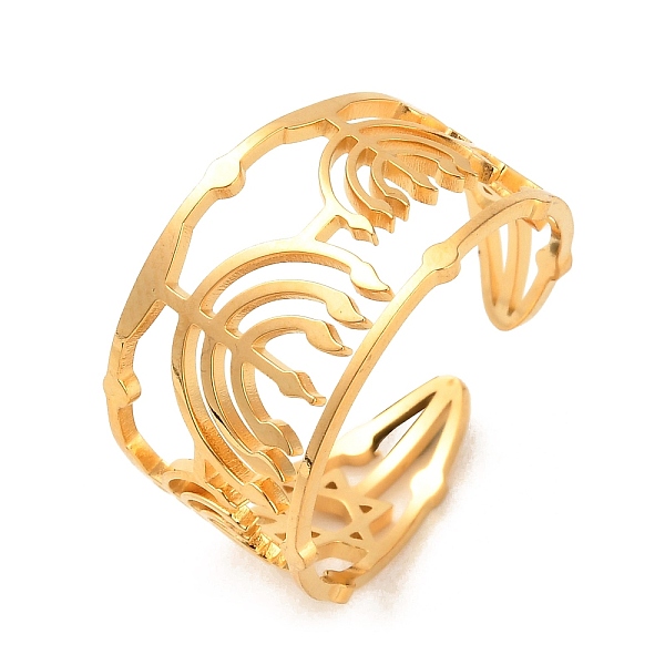 PandaHall 304 Stainless Steel Open Cuff Rings, Golden, Inner Diameter: 18.2mm 304 Stainless Steel
PandaHall 304 Stainless Steel Open Cuff Rings, Golden, Inner Diameter: 18.2mm 304 Stainless Steel