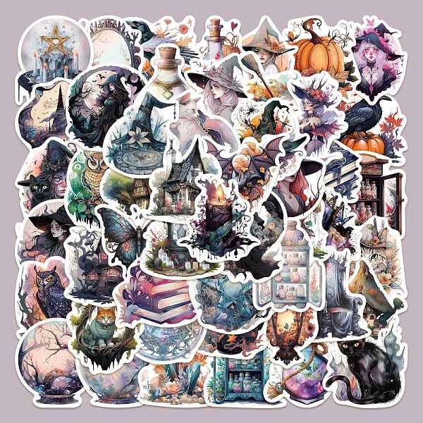 PandaHall 50Pcs Halloween Witch Theme PVC Self-adhesive Cartoon Stickers, Waterproof Decals for Suitcase, Skateboard, Refrigerator, Helmet...
PandaHall 50Pcs Halloween Witch Theme PVC Self-adhesive Cartoon Stickers, Waterproof Decals for Suitcase, Skateboard, Refrigerator, Helmet...