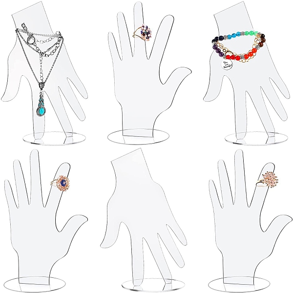 PandaHall Hand Shaped Acrylic Bracelet Display Stands, Jewelry Display Holder for Bracelets, Rings, Clear, 10x13x22cm Acrylic Clear
PandaHall Hand Shaped Acrylic Bracelet Display Stands, Jewelry Display Holder for Bracelets, Rings, Clear, 10x13x22cm Acrylic Clear