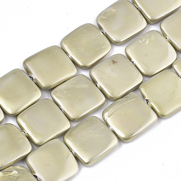PandaHall Spray Painted Shell Pearl Beads Strands, Square, Dark Khaki, 15x15x3.5mm, Hole: 0.8mm, about 24pcs/Strand, 14.57 inch(37cm) Shell..., Yellow
PandaHall Spray Painted Shell Pearl Beads Strands, Square, Dark Khaki, 15x15x3.5mm, Hole: 0.8mm, about 24pcs/Strand, 14.57 inch(37cm) Shell..., Yellow