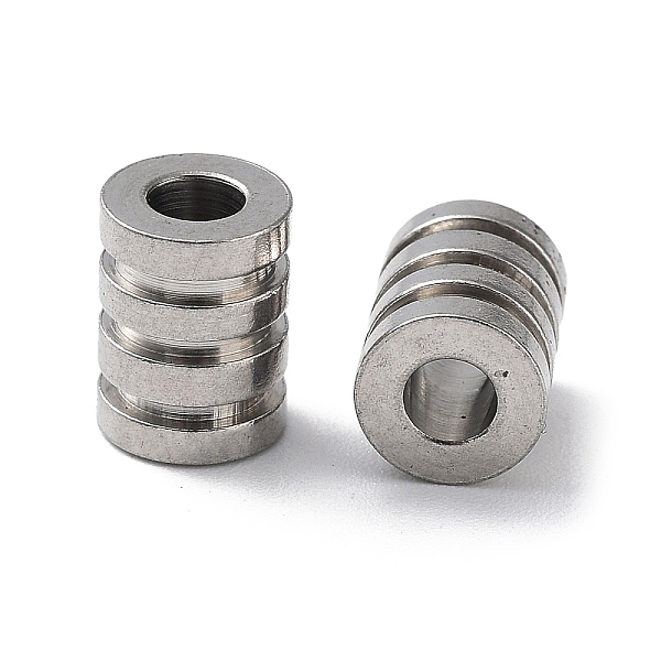 PandaHall 303 Stainless Steel Beads, Grooved Column, Stainless Steel Color, 8x6mm, Hole: 3mm 303 Stainless Steel Column
PandaHall 303 Stainless Steel Beads, Grooved Column, Stainless Steel Color, 8x6mm, Hole: 3mm 303 Stainless Steel Column