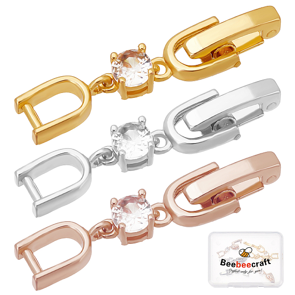 PandaHall Beebeecraft 6Pcs 3 Colors Bracelet Extender Clasp Gold Plated Crystal Rhinestone Foldover Extension Clasps for Bracelet Necklace...
PandaHall Beebeecraft 6Pcs 3 Colors Bracelet Extender Clasp Gold Plated Crystal Rhinestone Foldover Extension Clasps for Bracelet Necklace...