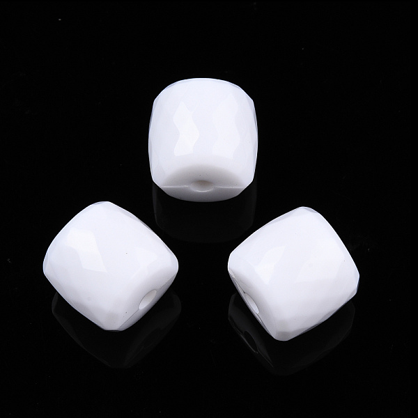 PandaHall Opaque Acrylic Beads, Faceted, Barrel, White, 13x13mm, Hole: 2.7~2.8mm, about 290pcs/500g Acrylic Barrel White
PandaHall Opaque Acrylic Beads, Faceted, Barrel, White, 13x13mm, Hole: 2.7~2.8mm, about 290pcs/500g Acrylic Barrel White