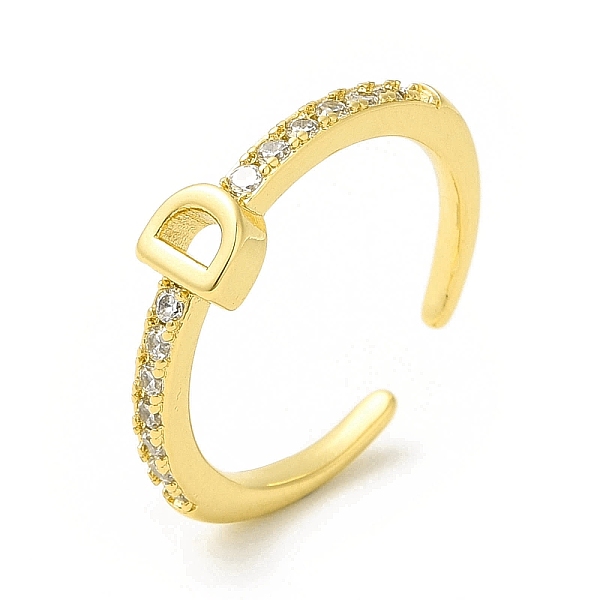 PandaHall Clear Cubic Zirconia Initial Letter Open Cuff Ring, Real 18K Gold Plated Brass Jewelry for Women, Cadmium Free & Nickel Free &...
PandaHall Clear Cubic Zirconia Initial Letter Open Cuff Ring, Real 18K Gold Plated Brass Jewelry for Women, Cadmium Free & Nickel Free &...