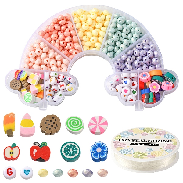 PandaHall DIY Fruit Bracelet Making Kit, Including Acrylic Rondelle & Letter Beads, Polymer Clay Cabochons & Disc Beads, Elastic Thread..., Multicolor
PandaHall DIY Fruit Bracelet Making Kit, Including Acrylic Rondelle & Letter Beads, Polymer Clay Cabochons & Disc Beads, Elastic Thread..., Multicolor