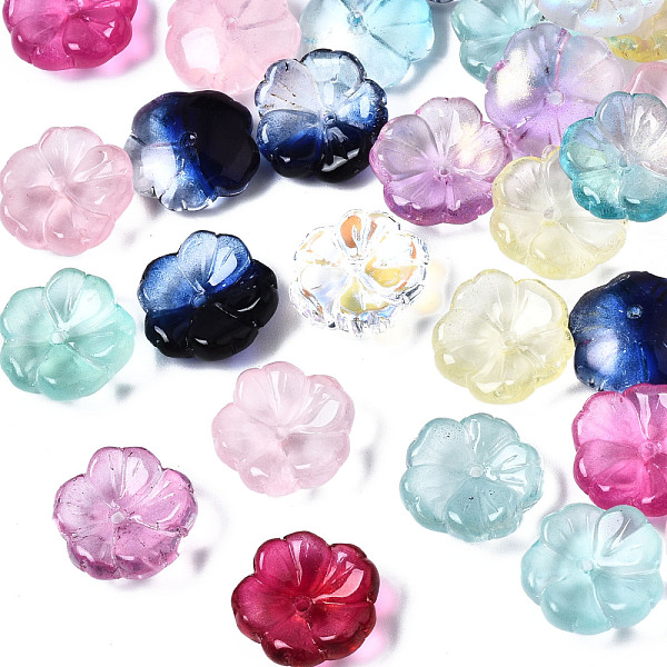 PandaHall Transparent Glass Beads, Flower, Mixed Color, 15x15x6mm, Hole: 1.2mm Glass Multicolor
PandaHall Transparent Glass Beads, Flower, Mixed Color, 15x15x6mm, Hole: 1.2mm Glass Multicolor