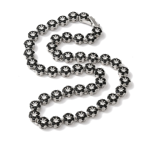 PandaHall Rack Plating Brass Pave Cubic Zirconia Flower Link Necklaces for Women, Cadmium Free & Lead Free, Long-Lasting Plated, Platinum..., Black
PandaHall Rack Plating Brass Pave Cubic Zirconia Flower Link Necklaces for Women, Cadmium Free & Lead Free, Long-Lasting Plated, Platinum..., Black