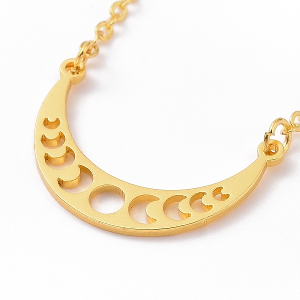PandaHall Alloy Moon Phase Pendant Necklace for Women, Golden, 19.49 inch(49.5cm) Alloy
PandaHall Alloy Moon Phase Pendant Necklace for Women, Golden, 19.49 inch(49.5cm) Alloy