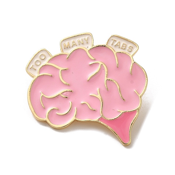 PandaHall Enamel Pins, Alloy Brooches for Backpack Clothes, Brain, Golden, 35x34.5x1.5mm Alloy+Enamel Others
PandaHall Enamel Pins, Alloy Brooches for Backpack Clothes, Brain, Golden, 35x34.5x1.5mm Alloy+Enamel Others