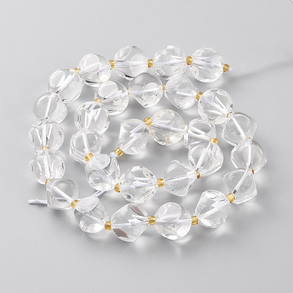 PandaHall Natural Quartz Crystal Beads Strands, with Seed Beads, Six Sided Celestial Dice, Faceted, 12~12.5x12~12.5mm, Hole: 1mm, about...
PandaHall Natural Quartz Crystal Beads Strands, with Seed Beads, Six Sided Celestial Dice, Faceted, 12~12.5x12~12.5mm, Hole: 1mm, about...