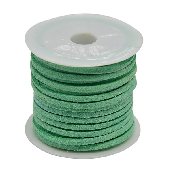 PandaHall Faux Suede Cord, Faux Suede Lace, Aquamarine, 4x1.5mm, about 5.46 yards(5m)/roll, 25rolls/bag Faux Suede Green
PandaHall Faux Suede Cord, Faux Suede Lace, Aquamarine, 4x1.5mm, about 5.46 yards(5m)/roll, 25rolls/bag Faux Suede Green