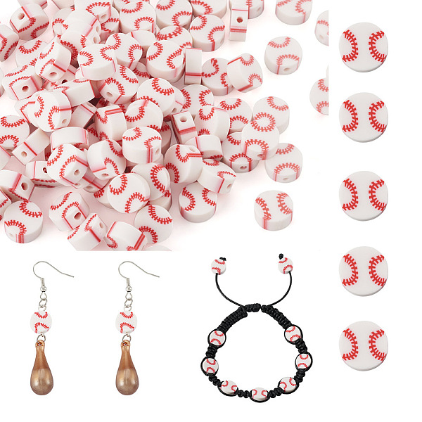 PandaHall Handmade Polymer Clay Beads, Flat Round, Red, 9.5x4~4.5mm, Hole: 1.8mm Polymer Clay Flat Round Red
PandaHall Handmade Polymer Clay Beads, Flat Round, Red, 9.5x4~4.5mm, Hole: 1.8mm Polymer Clay Flat Round Red