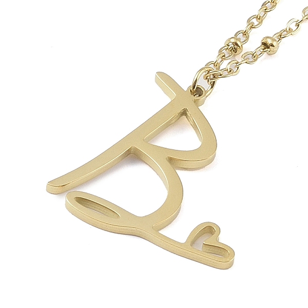 PandaHall 304 Stainless Steel Pendant Necklaces, Letter Charms, Letter B, 16.22 inch(41.2cm), Pendant: 24.5x21.5x1.3mm 304 Stainless Steel...
PandaHall 304 Stainless Steel Pendant Necklaces, Letter Charms, Letter B, 16.22 inch(41.2cm), Pendant: 24.5x21.5x1.3mm 304 Stainless Steel...