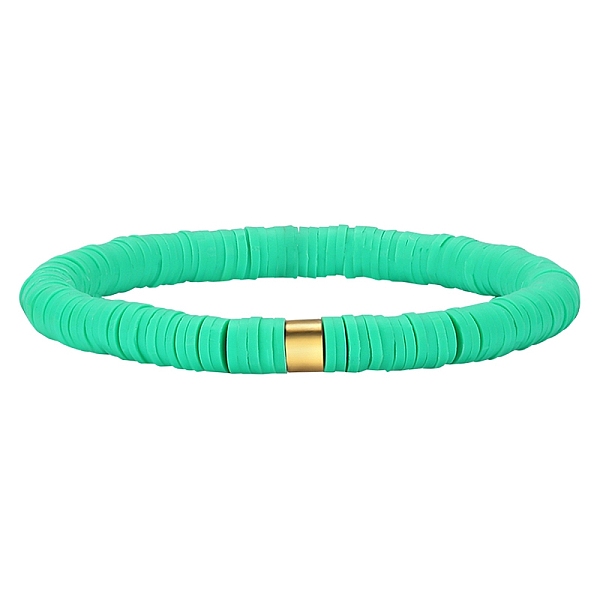PandaHall Polymer Clay Heishi Surfer Stretch Bracelet with 304 Stainless Steel Beaded, Preppy Bracelet, Spring Green, Inner Diameter: 2 inch...
PandaHall Polymer Clay Heishi Surfer Stretch Bracelet with 304 Stainless Steel Beaded, Preppy Bracelet, Spring Green, Inner Diameter: 2 inch...