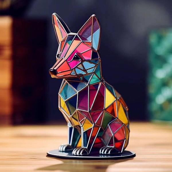 PandaHall Wildlife Acrylic Art Fox Figurines, for Home Desktop Decoration, Colorful, 180x140mm Acrylic Fox
PandaHall Wildlife Acrylic Art Fox Figurines, for Home Desktop Decoration, Colorful, 180x140mm Acrylic Fox