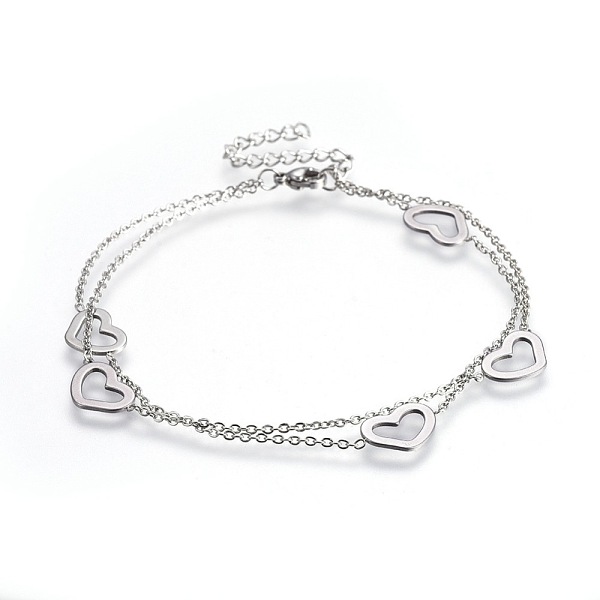 PandaHall 304 Stainless Steel Multi-strand Bracelets, with Lobster Claw Clasps and Cable Chains, Mixed Shapes, Stainless Steel Color...
PandaHall 304 Stainless Steel Multi-strand Bracelets, with Lobster Claw Clasps and Cable Chains, Mixed Shapes, Stainless Steel Color...