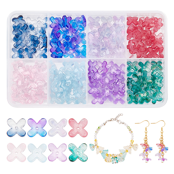 PandaHall 160Pcs 8 Style Transparent Spray Painted Glass Beads, Flower, Mixed Color, 12x9.5x3.5mm, Hole: 1mm, 20Pcs/style Glass Flower..., Multicolor
PandaHall 160Pcs 8 Style Transparent Spray Painted Glass Beads, Flower, Mixed Color, 12x9.5x3.5mm, Hole: 1mm, 20Pcs/style Glass Flower..., Multicolor