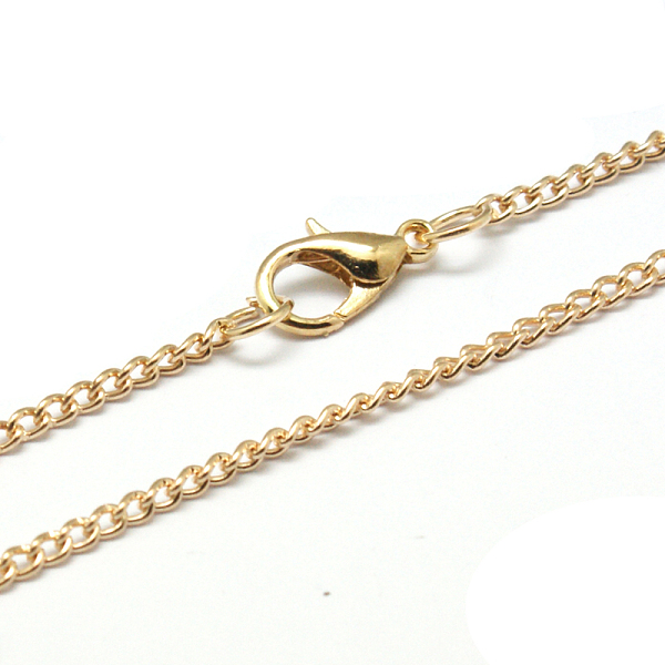PandaHall Iron Necklace Making, Twisted Curb Chain, with Alloy Lobster Clasp, Light Gold, 24.45 inch Iron
PandaHall Iron Necklace Making, Twisted Curb Chain, with Alloy Lobster Clasp, Light Gold, 24.45 inch Iron