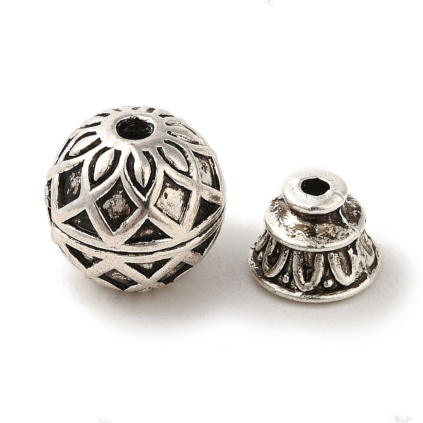 PandaHall Tibetan Style Alloy Guru Bead Sets, T-Drilled Beads, 3-Hole Round Beads, Antique Silver, 13.5x13mm, Hole: 2.2mm Alloy
PandaHall Tibetan Style Alloy Guru Bead Sets, T-Drilled Beads, 3-Hole Round Beads, Antique Silver, 13.5x13mm, Hole: 2.2mm Alloy
