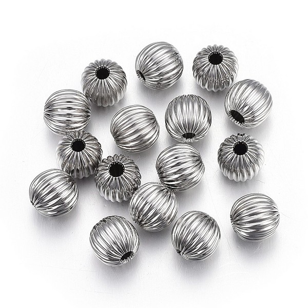 PandaHall 304 Stainless Steel Corrugated Beads, Round, Stainless Steel Color, 6mm, Hole: 1.6mm 304 Stainless Steel Round
PandaHall 304 Stainless Steel Corrugated Beads, Round, Stainless Steel Color, 6mm, Hole: 1.6mm 304 Stainless Steel Round