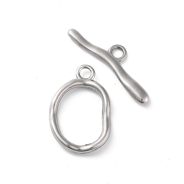PandaHall 304 Stainless Steel Toggle Clasps, Oval, Real 18K Gold Plated, 24x15.5x2.5mm, Hole: 2.5mm, Bar: 8x28x2mm, Hole: 2.5mm 304...
PandaHall 304 Stainless Steel Toggle Clasps, Oval, Real 18K Gold Plated, 24x15.5x2.5mm, Hole: 2.5mm, Bar: 8x28x2mm, Hole: 2.5mm 304...